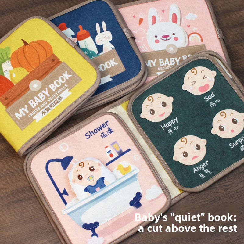 Montessori Baby Sensory Cloth Book