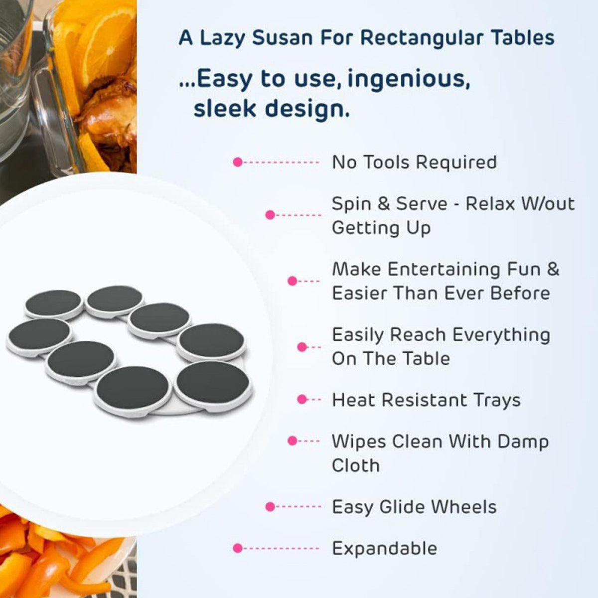 Rotating Dinner Plate Lazy Susan
