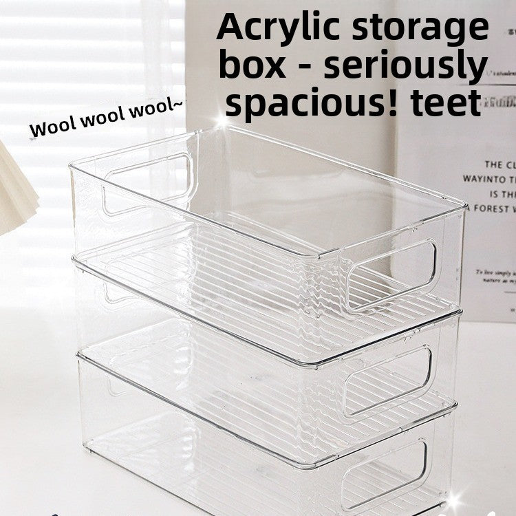 Transparent Desktop Organizer Storage Box