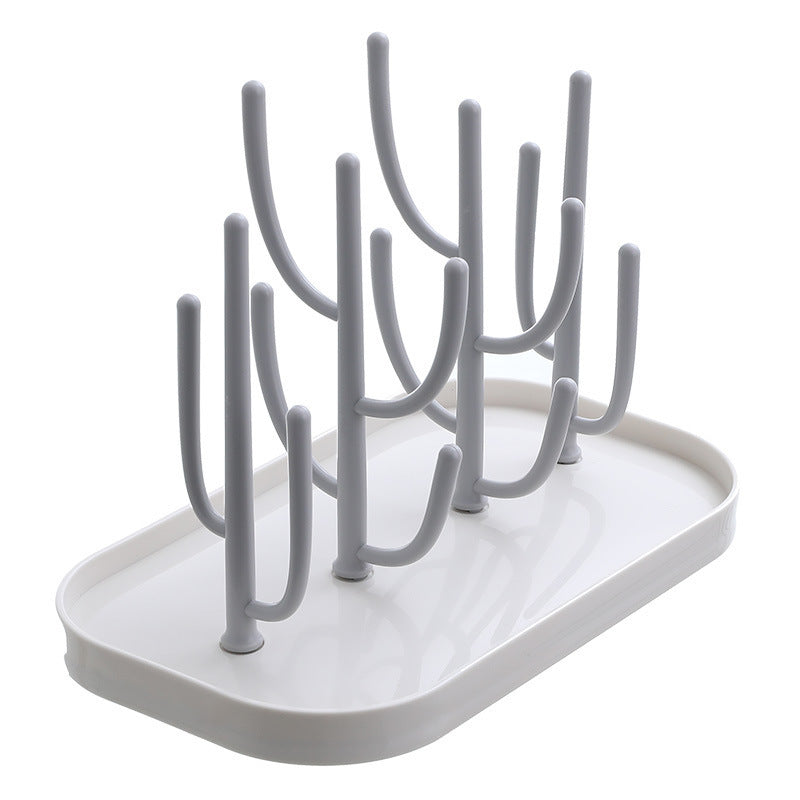 Creative baby feeding bottle draining rack
