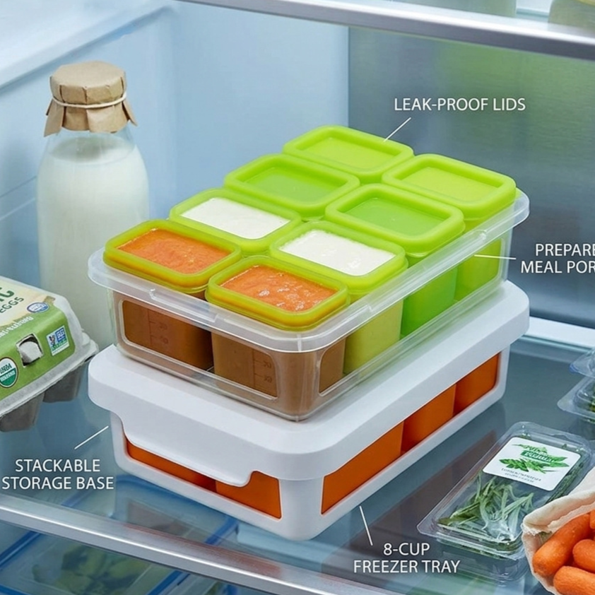 Baby food freezing box