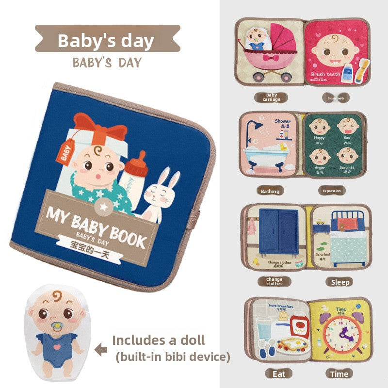 Montessori Baby Sensory Cloth Book