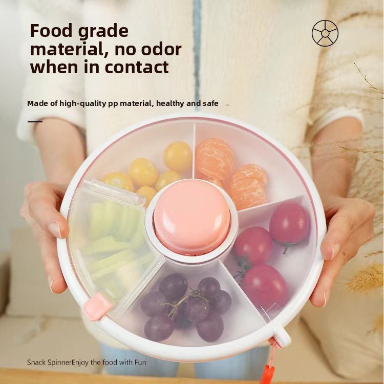 Rotating Snack Lunch Box with Lid