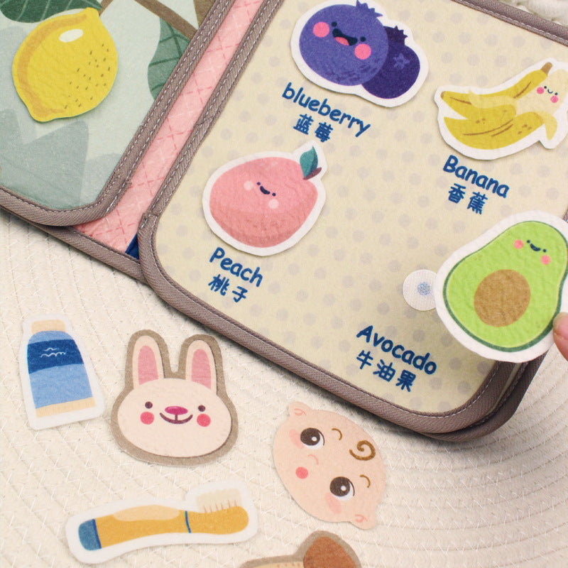 Montessori Baby Sensory Cloth Book
