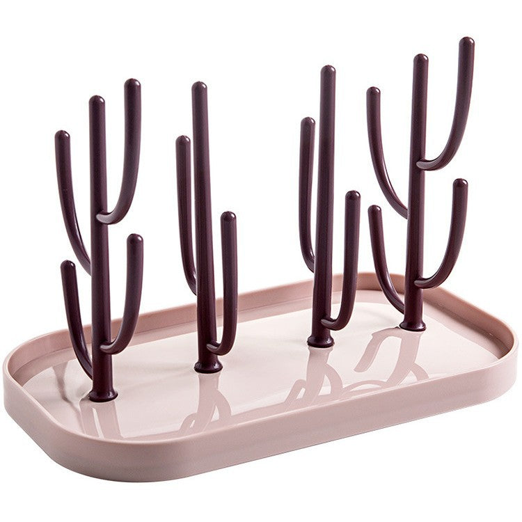 Creative baby feeding bottle draining rack