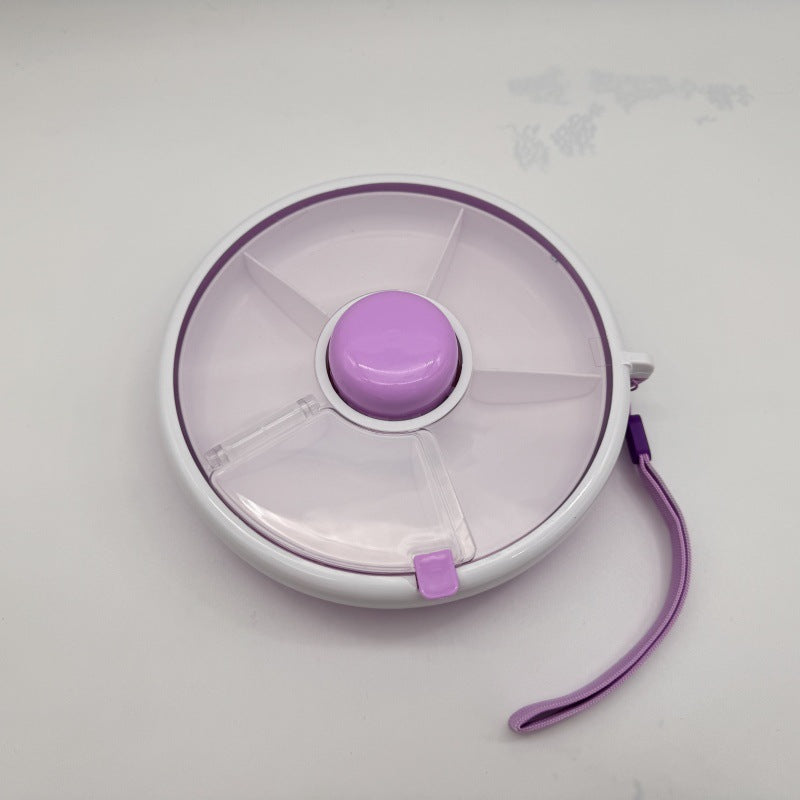 Rotating Snack Lunch Box with Lid