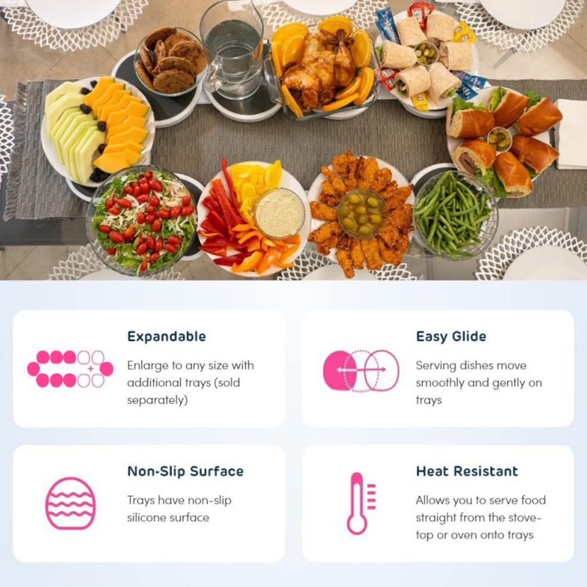 Rotating Dinner Plate Lazy Susan