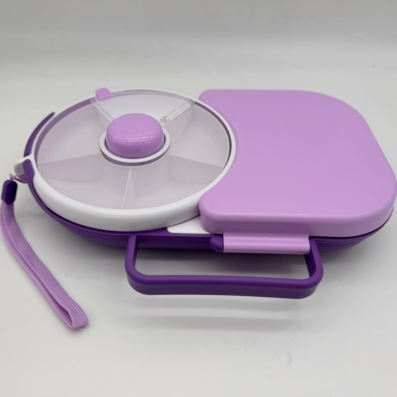 Rotating Snack Lunch Box with Lid