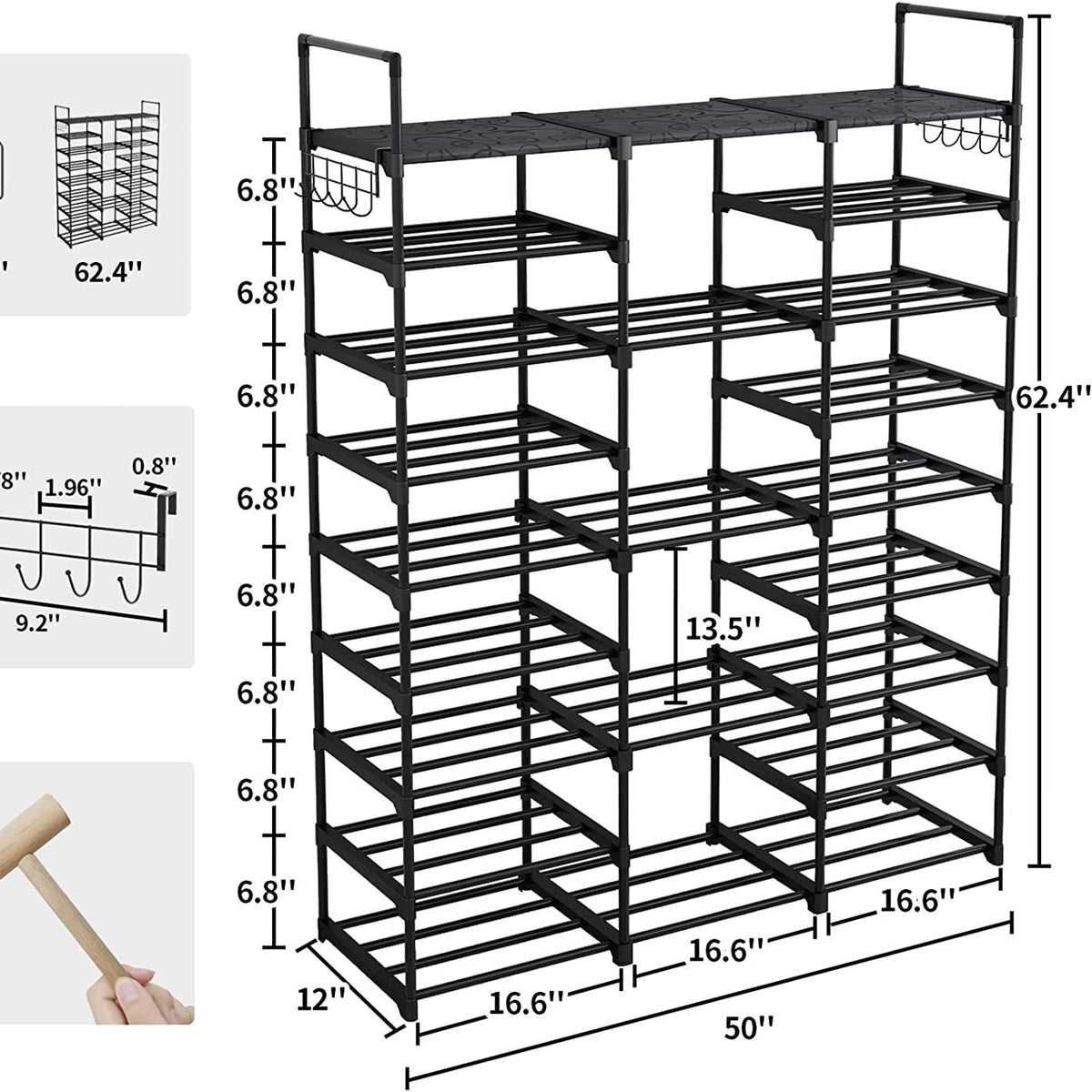 Modular Metal Shoe Storage Rack