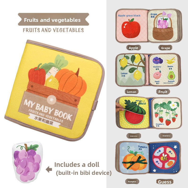 Montessori Baby Sensory Cloth Book
