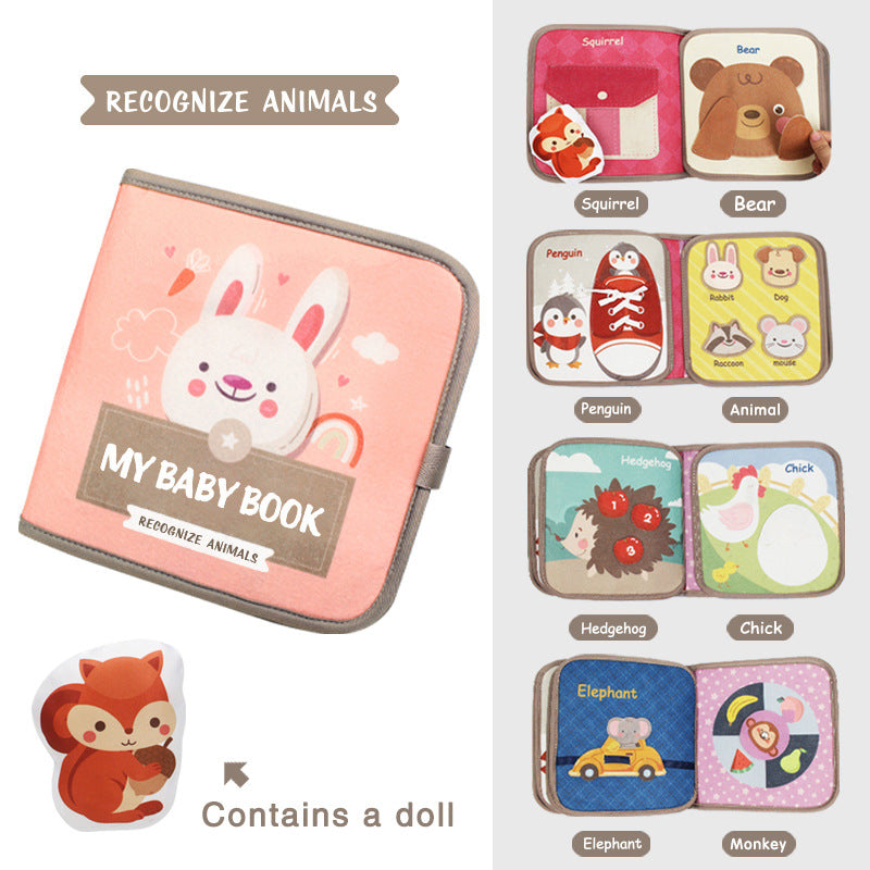 Montessori Baby Sensory Cloth Book