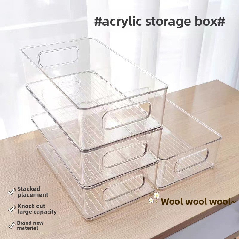 Transparent Desktop Organizer Storage Box