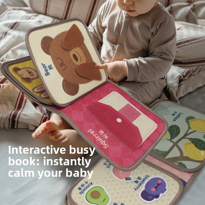 Montessori Baby Sensory Cloth Book