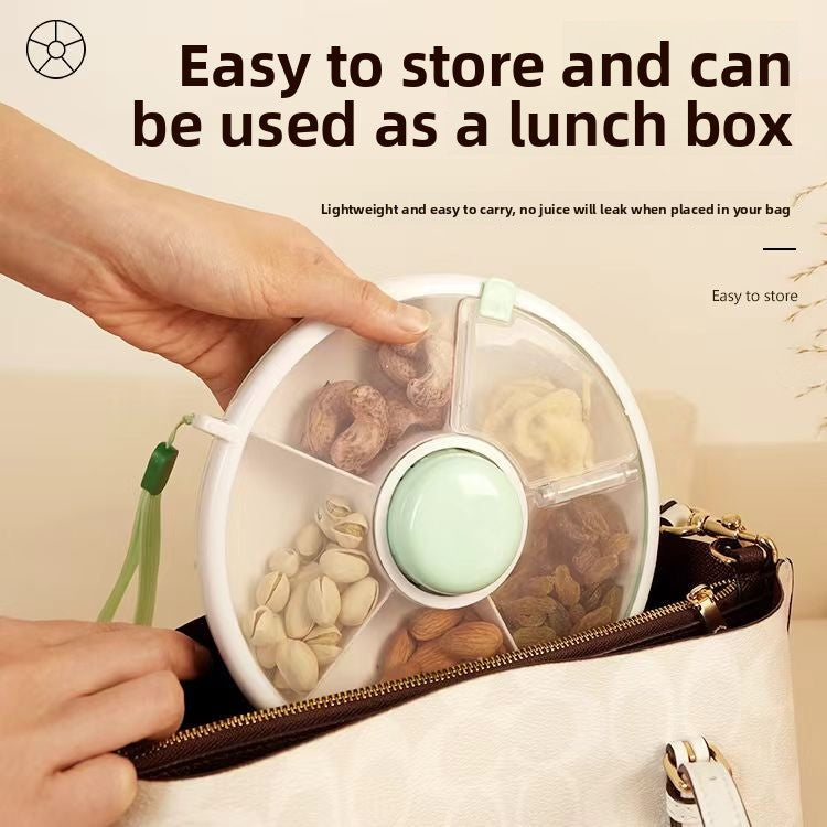 Rotating Snack Lunch Box with Lid