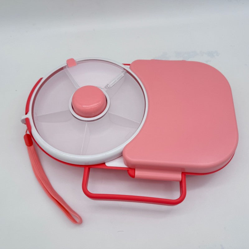 Rotating Snack Lunch Box with Lid